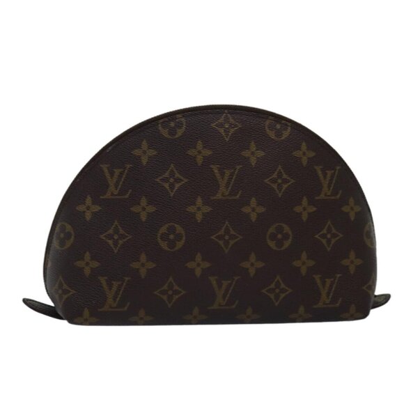 LOUIS VUITTON Monogram Trousse Demi Ronde Cosmetic Pouch - Picture 1 of 15